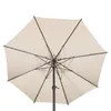 Sonnenschirm gerade rund neigbar loompa weizen 3m  - Produktbild-Vorschau 3