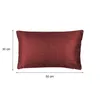 Kissenbezug 30x50 cm bordeaux Damast Circle Deko Produktbild-Vorschau 2
