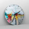 Wanduhr - Rund - Glasuhr - Abstraktion modern - 30x30cm - Produktbild-Vorschau 4