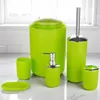 6tlg Badset Badezimmer Zubehör Set Organizer: (Grün Design Produktbild-Vorschau 2