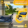 TRESKO® Skladací ručný vozík s modrou strechou, chladiacim Náhľad obrázku produktu 7