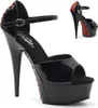 DELIGHT-660FH Damen Sandale von Pleaser, Schwarz  , EU 42, Produktbild-Vorschau 1