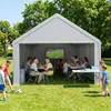 QEENTOE, garage per tende da campeggio, carport 4x8 metri, Anteprima dell’immagine prodotto 10