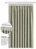 Vorhang Sand Beige Kräuselband Verdunkelung 140x245 cm Samt Produktbild-Vorschau 3