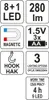 YATO LED pracovné svetlo s magnetom Náhľad obrázku produktu 6