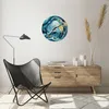 Wanduhr - Rund - Glasuhr - Abstraktion modern - 40x40cm - Produktbild-Vorschau 6