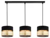 KAR-LIGHTING Pendelleuchte 3-flammig Schwarz-Gold, Metall, Produktbild-Vorschau 1