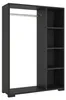 Armoire 'Nesbyen' avec barre de penderie noir Voir les images du produit 3