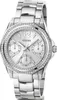 A silver Guess watch with a diamond-encrusted bezel is shown against a white background. Náhľad obrázku produktu