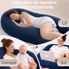 Oreiller ELONEO pour dormir sur le côté avec housse, Voir les images du produit 4
