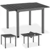 tectake® Gartentisch Inca aus Aluminium, ausziehbar 80–120 Produktbild-Vorschau 1