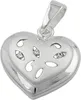 Anhänger Herz mit Schliff 3 Zirkonia 925 Silber Produktbild-Vorschau 1