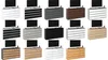 A collage of different dresser designs with televisions on top. Produktbild-Vorschau