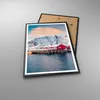 Gerahmtes Poster - Schwarzer Rahmen - Lofoten Dorf Angeln - Produktbild-Vorschau 3