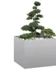 vidaXL Fioriera 100x100x80 cm Acciaio zincato Anteprima dell’immagine prodotto 2