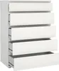 Kommode – Weiß 40x76,8x106,6h cm Produktbild-Vorschau 4