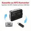 Tragbarer Kassettenspieler mit Stereo Lautsprechern, USB Produktbild-Vorschau 4