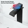 Homelody Wasserhahn Bad Wasserfall Badarmaturen Schwarz Produktbild-Vorschau 2