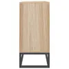 A side view of a wooden sideboard on a metal frame. Produktbild-Vorschau