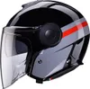 CABERG SOHO ZEPHYR Jethelm L in grau/rot/schwarz Produktbild-Vorschau 4