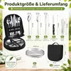 Camping Geschirr Set 2 Personen, Edelstahl Besteck Set mit Produktbild-Vorschau 2