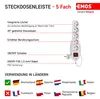 Presa EMOS a 5 vie con interruttore, 150 cm di cavo 1,5 mm, Anteprima dell’immagine prodotto 3