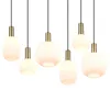 Lampada a sospensione DIVA bianco-nero-ottone 6xE27x10W Anteprima dell’immagine prodotto 11