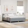 vidaXL Boxspringbett mit Kissen Hellgrau 180 x 200 cm Stoff Produktbild-Vorschau 2