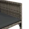 vidaXL 11-tlg. Garten-Essgruppe mit Kissen Grau Poly Rattan Produktbild-Vorschau 6