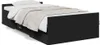 vidaXL Bettgestell mit Schubladen Schwarz 75x190 cm Produktbild-Vorschau 1