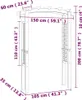 Arco da giardino 150x60x210 cm in legno Anteprima dell’immagine prodotto 10