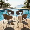 Outsunny Gartenstühle 4er Set ergonomisch Balkonstühle mit Produktbild-Vorschau 9