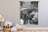 MuchoWow® Wandteppich Wandbehang Trinkendes Elefantenbaby Produktbild-Vorschau 3