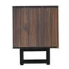 Armoire TV Sweiko de 200 cm, aspect marbre noir, portes en Voir les images du produit 10