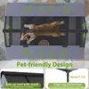 TRMLBE 2-in-1 Hundehütte L Größe Kundehütte outdoor, 130 x Produktbild-Vorschau 6