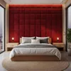 Komvortowy | Polsterpaneel | Wandkissen Velours Rot 30x30 Produktbild-Vorschau 2