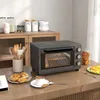 HOMCOM Minibackofen 21L 1400W 60 Min Timer, Kleinbackofen Produktbild-Vorschau 2