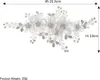 Braut Hochzeit Haarnadeln Silber Blume Haarspangen Perle Produktbild-Vorschau 4