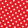 30 Servietten, 3-lagig 1/4-Falz 33 cm x 33 cm rot "Dots" Produktbild-Vorschau 2