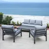 osoltus Alu Lounge Gartenmöbel Outdoor Set Haugesund 3er Produktbild-Vorschau 2