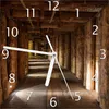 Wallario Design Wanduhr Alter Tunnel in einer Salzmine in Produktbild-Vorschau 1