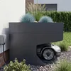 osoltus Mähroboter-Garage mit Pflanzdach Anthrazit L 70cm x Produktbild-Vorschau 7