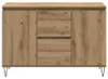Aparador de madera de ingeniería roble artisan 101,5x35x70 Vista previa de la imagen del producto 4