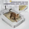 PawHut Katzentoilette Edelstahl Offene Katzenklo ohne Produktbild-Vorschau 7