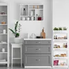 Relaxdays Nischenwagen, 5 Ablagen, schmales Nischenregal Produktbild-Vorschau 5