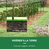 Outsunny Serre de jardin, serre à tomates, bâche renforcée, Voir les images du produit 8
