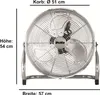 Ventilateur de sol pegro 44cm, 120W - Ventilateur sur pied Voir les images du produit 2