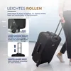 MONZANA 4-teiliges Kofferset Weichschale Schwarz Produktbild-Vorschau 6