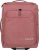 A pink travel bag with wheels. Voir les images du produit