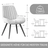 Hawthyhome Esszimmerstühle 4er Set bequeme Polsterstühle Produktbild-Vorschau 2